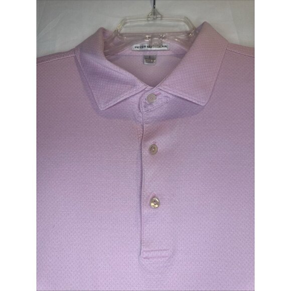 Peter Millar Men’s Pink Cotton Performance Golf Polo Sz L - Picture 7 of 9